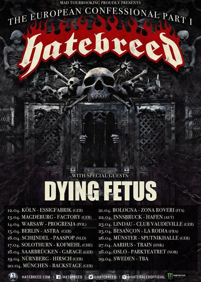 HATEBREED анонсировали Европейский тур c DYING FETUS и новый клип