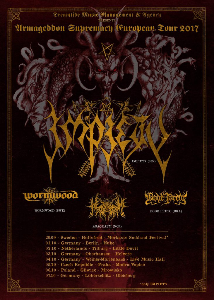 Легенды black death metal группа Impiety объявили Европейский тур