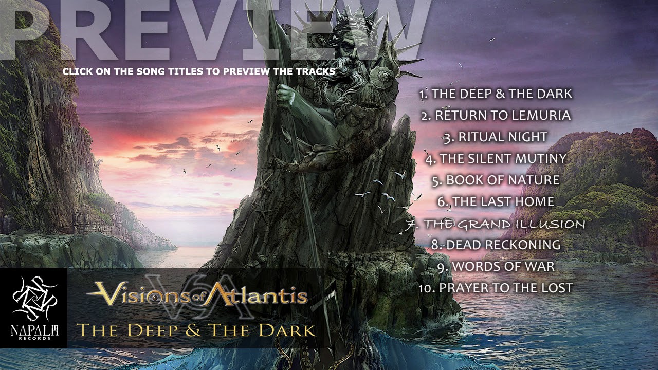VISIONS OF ATLANTIS выпустили отрывки всех песен с альбома The Deep & The Dark